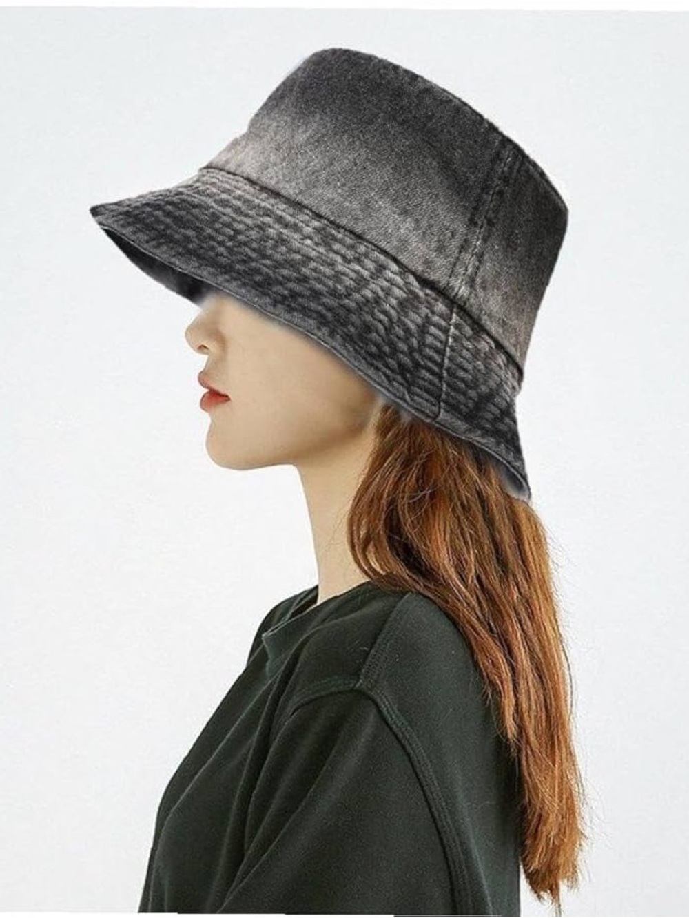 Washed Denim Bucket Hat